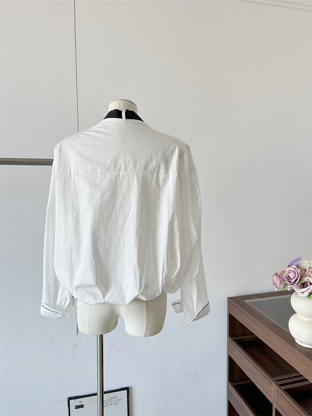 French Style Bow Tie Shirt Women Spring Long Sleeve Casual Top - Image 4